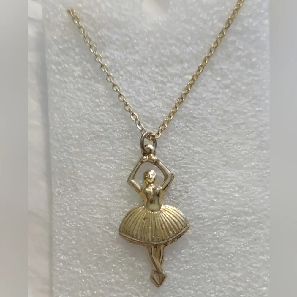 Ballet Shoes Earrings Ballerina Pendant Necklace Choice